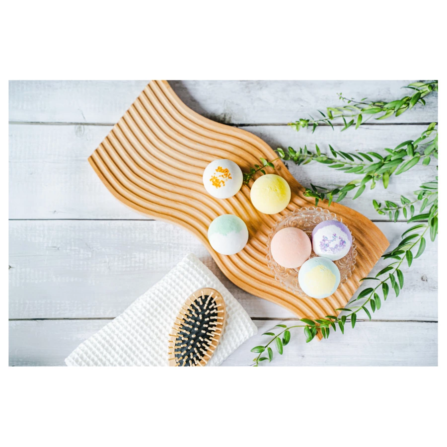 Премиальные бомбочки для ванны EPEIOS Bath bombs, 12 шт, разноцветные