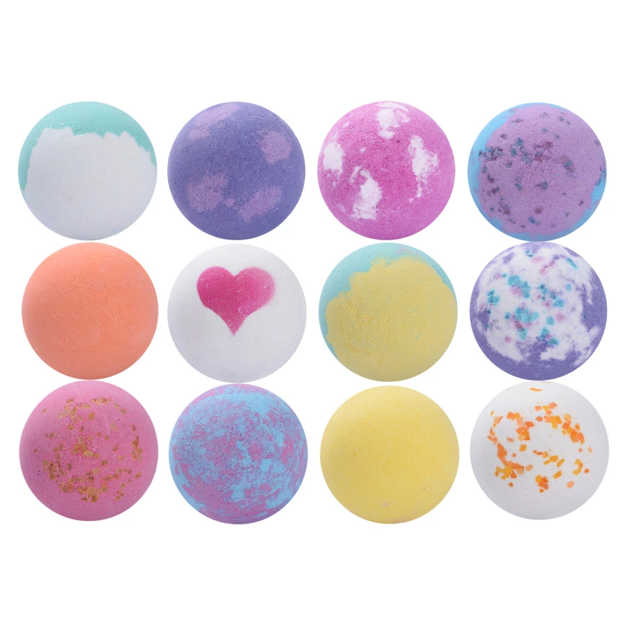 Премиальные бомбочки для ванны EPEIOS Bath bombs, 12 шт, разноцветные