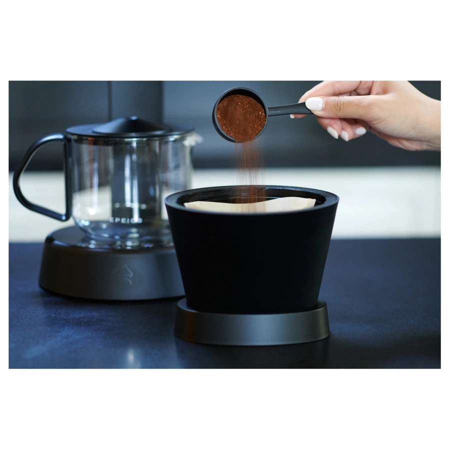 Умная кофеварка EPEIOS FoElem Mocca на 850 мл, 1050 Вт, EPCM503, черная