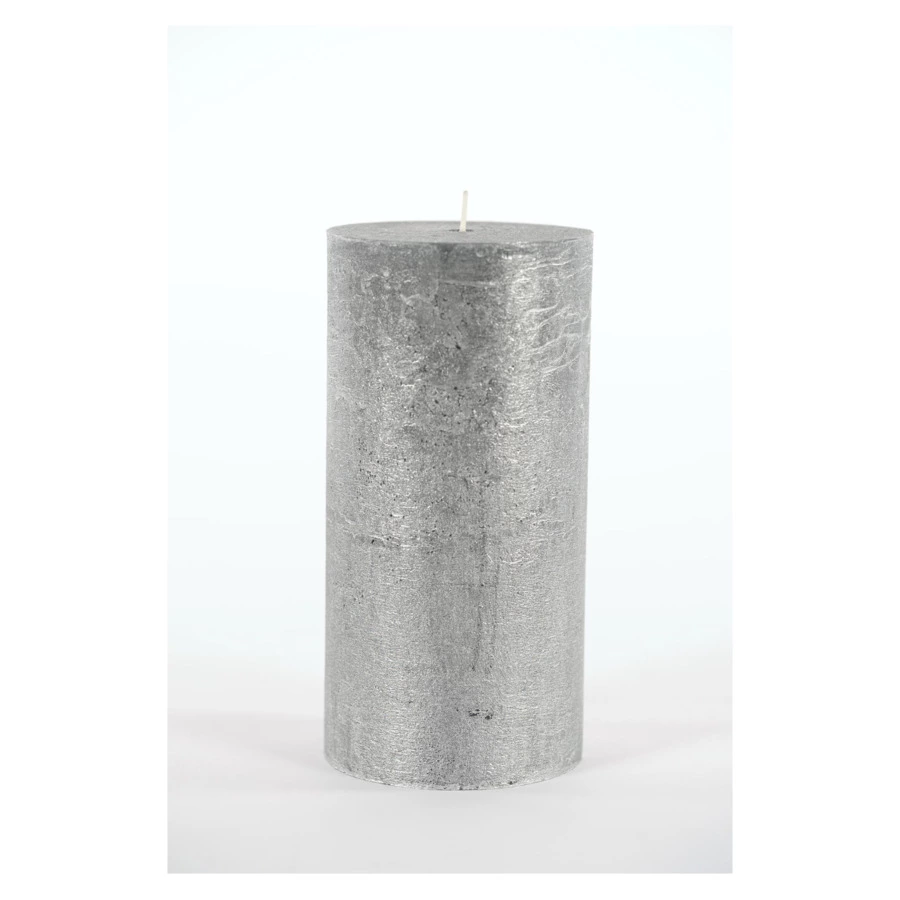 Свеча цилиндрическая Luz Your Senses 20 см, черное серебро