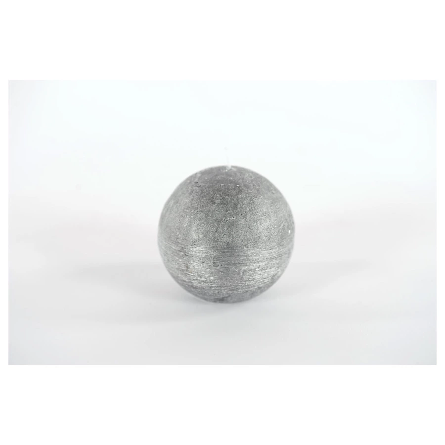 Свеча-шар Luz Your Senses 8 см, черное серебро