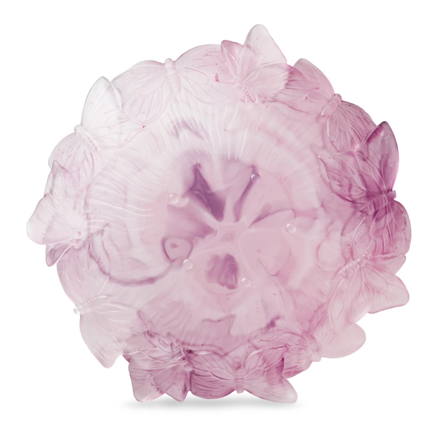 Чаша декоративная Decor de Table Pate de Verre Cristal Бабочки 20 см, хрустальное тесто