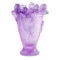 Ваза Decor de Table Pate de Verre Cristal Ирисы 32 см, хрустальное тесто, фиолетовая, п/к