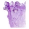 Ваза Decor de Table Pate de Verre Cristal Ирисы 32 см, хрустальное тесто, фиолетовая, п/к