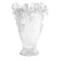 Ваза Decor de Table Pate de Verre Cristal Ирисы 32 см, хрустальное тесто, белая, п/к