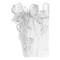 Ваза Decor de Table Pate de Verre Cristal Ирисы 32 см, хрустальное тесто, белая, п/к