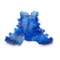 Подсвечник Decor de Table Pate de Verre Cristal Ирисы 8 см, хрустальное тесто, кобальтово-синий