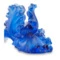 Подсвечник Decor de Table Pate de Verre Cristal Ирисы 8 см, хрустальное тесто, кобальтово-синий