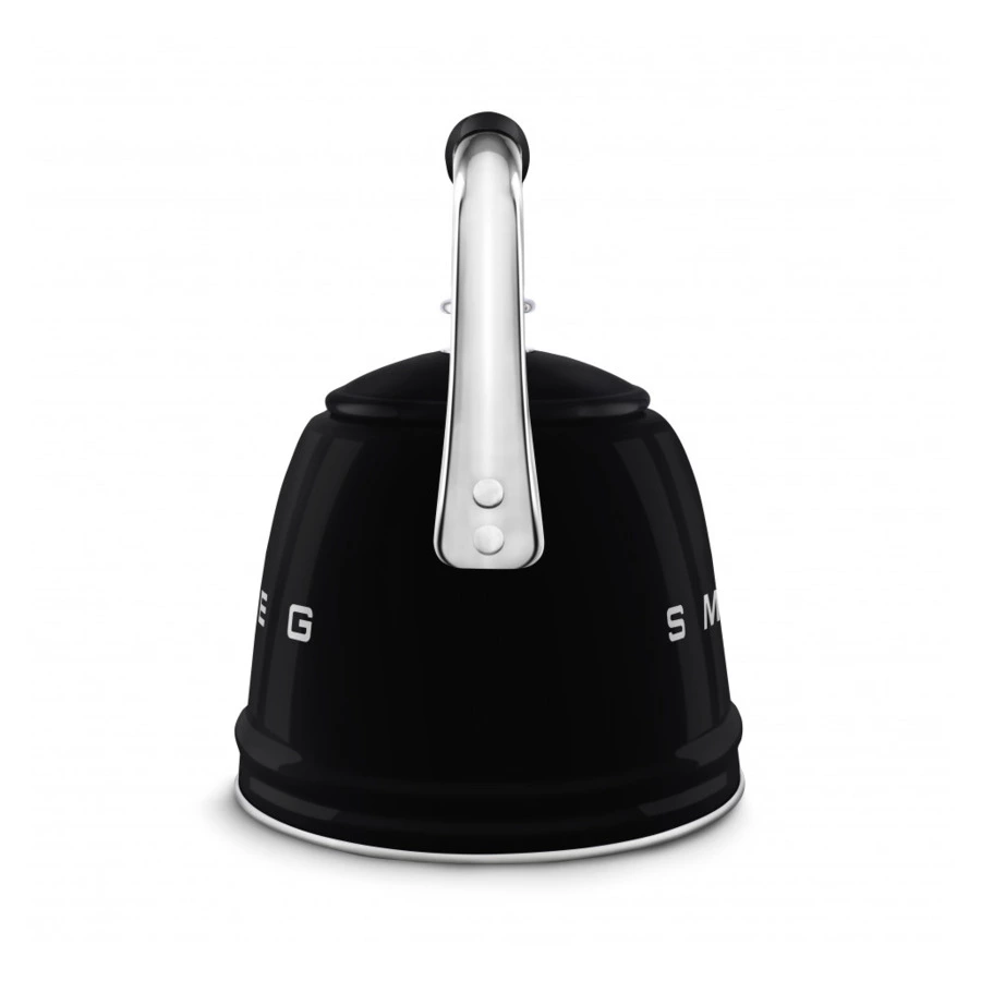 Чайник со свистком SMEG WKF01BL 2,3 л, черный, глянцевый
