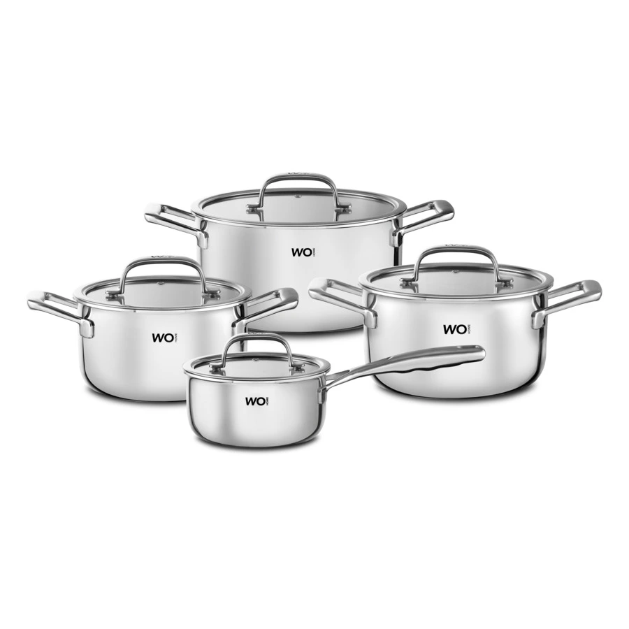Набор кастрюль WO HOME Verona 4 предмета, сталь нержавеющая