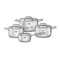 Набор кастрюль WO HOME Verona 4 предмета, сталь нержавеющая