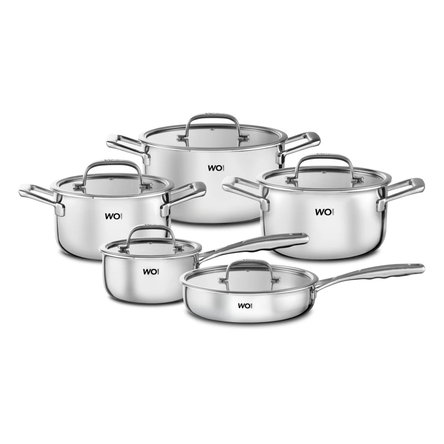 Набор кастрюль WO HOME Verona 5 предметов, сталь нержавеющая