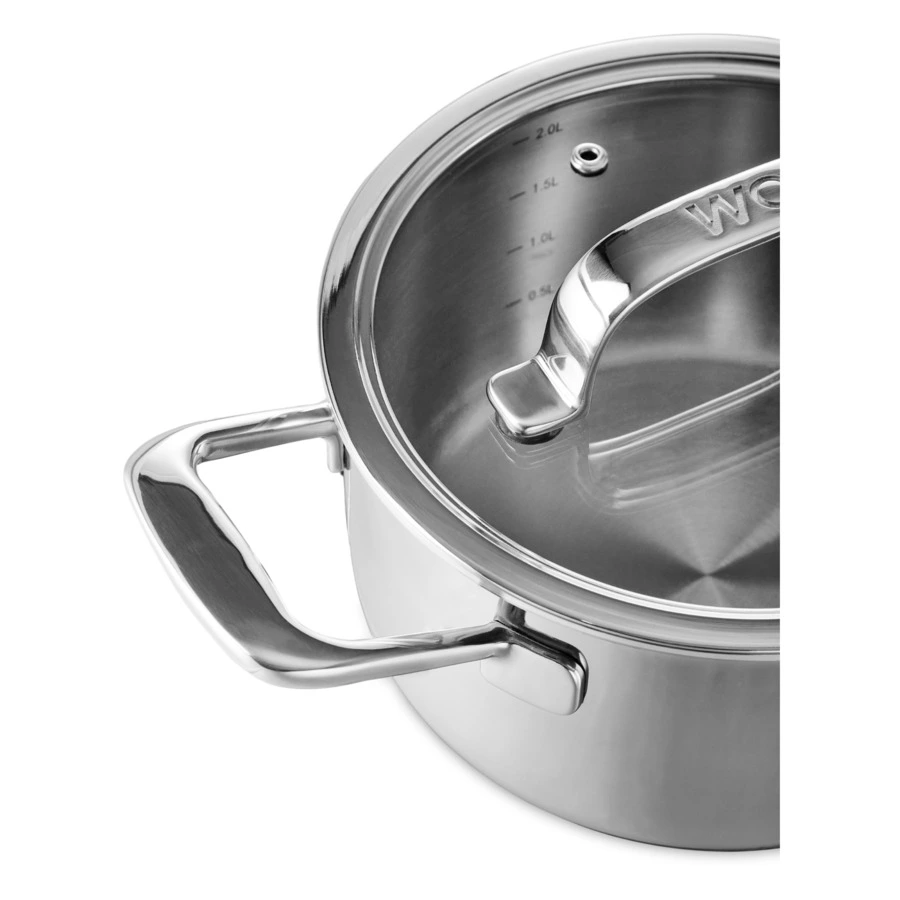 Набор кастрюль WO HOME Verona 5 предметов, сталь нержавеющая