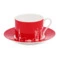 Чашка чайная с блюдцем Московское чаепитие 220 мл, костяной фарфор