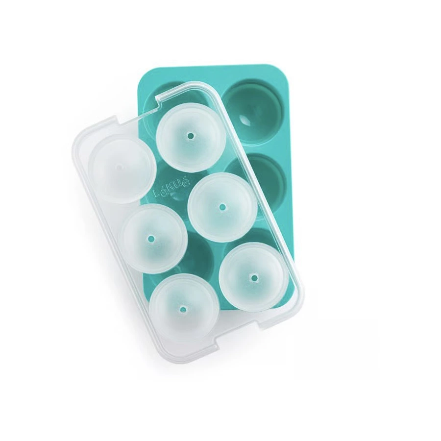 Форма для льда Lekue Ice & Ice creams Сферы XL, Д 5см, 6 шт, силикон, бирюзовая