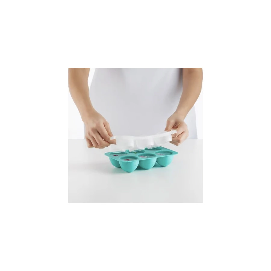 Форма для льда Lekue Ice & Ice creams Сферы XL, Д 5см, 6 шт, силикон, бирюзовая