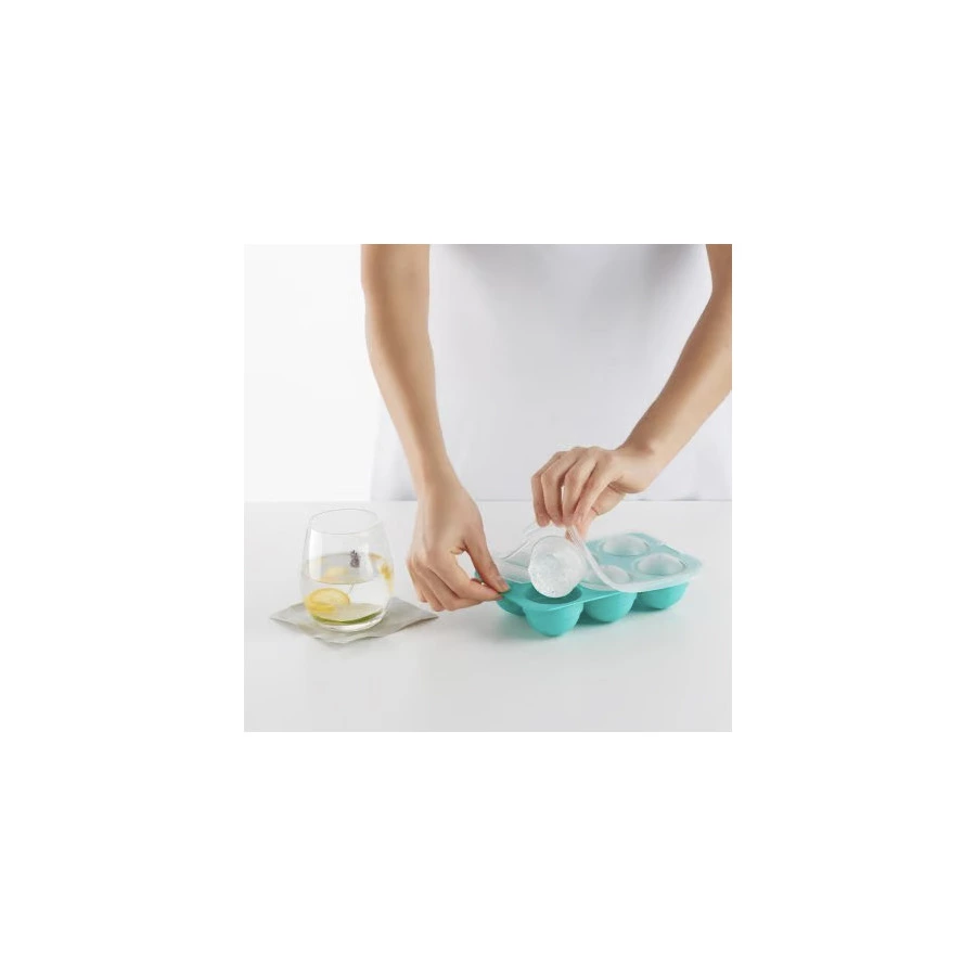 Форма для льда Lekue Ice & Ice creams Сферы XL, Д 5см, 6 шт, силикон, бирюзовая