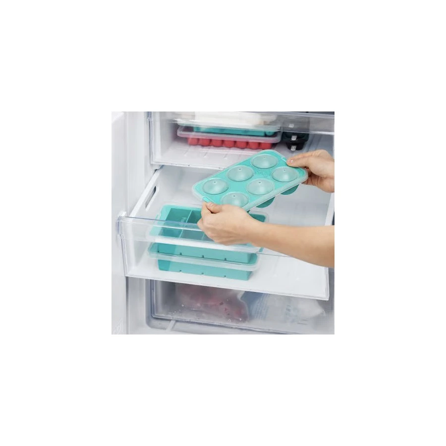 Форма для льда Lekue Ice & Ice creams Кубы XL 4,5х4,5см, 8 шт, силикон, бирюзовая