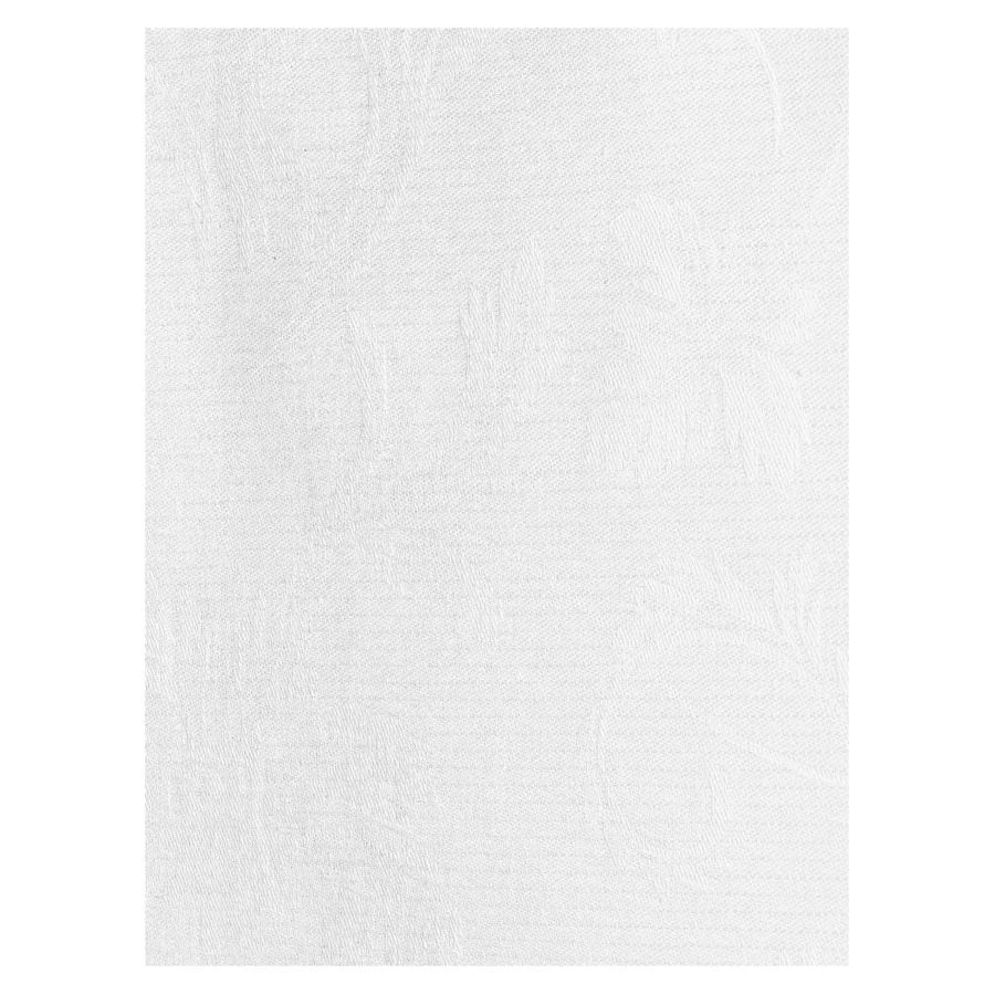 Скатерть прямоугольная Яковлевский Жаккард Шитье 140х220 см, полулен, белая