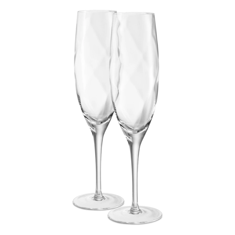 Набор подарочный Decor de table из фужеров для шампанского с хрустальным украшением Балерина, п/к