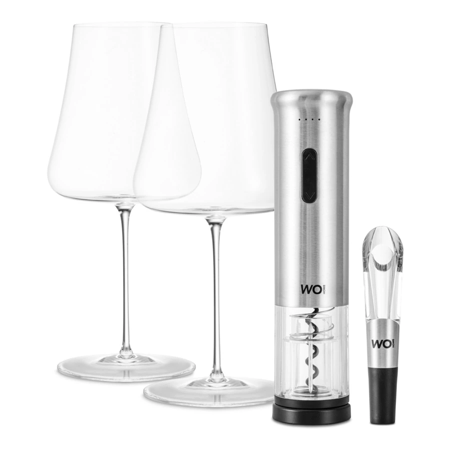 Набор подарочный Decor de Table из бокалов для вина со штопором и аэратором, п/к