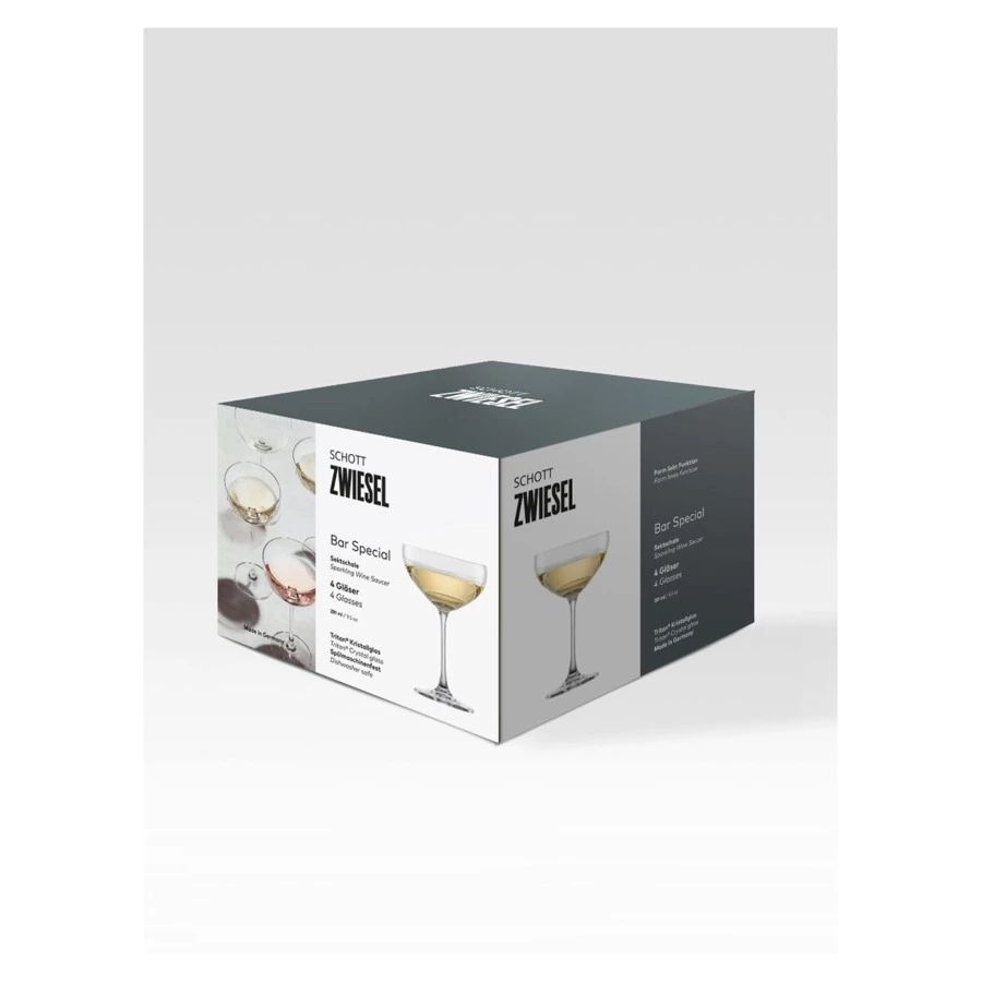 Набор бокалов в форме чаши для шампанского Schott Zwiesel Bar Special, 281 мл, 4 шт, хрусталь