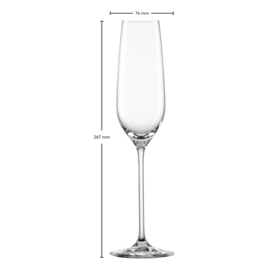 Набор бокалов для шампанского Schott Zwiesel Fortissimo Sparkling Wine, 240 мл, хрустальное стекло