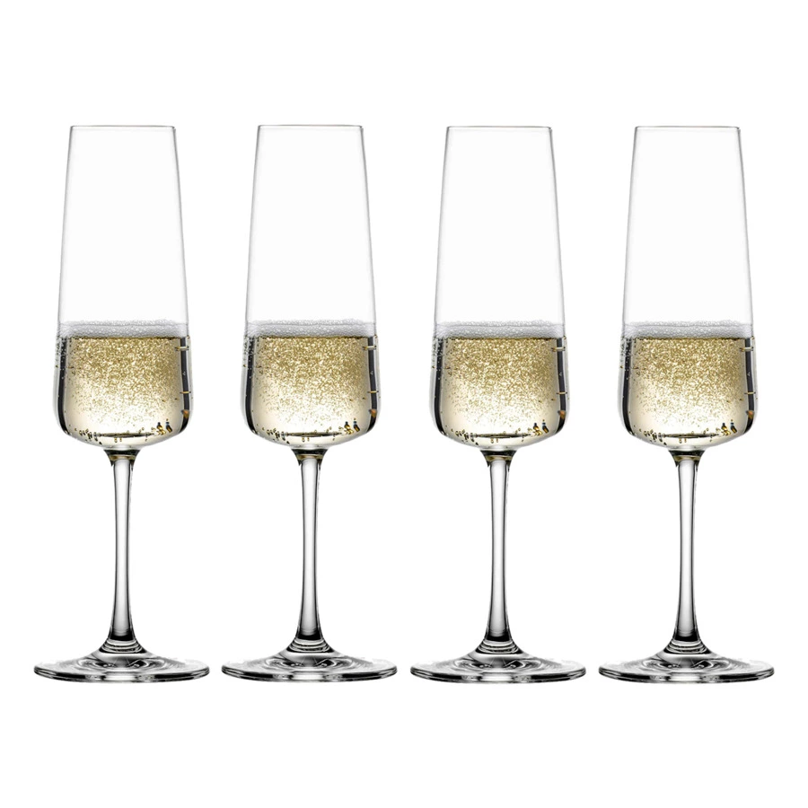 Набор бокалов для для шампанского Schott Zwiesel Miovino Sparkling Wine, 260 мл, 4 шт, хрустальное с