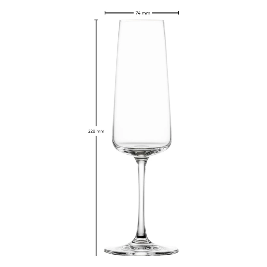 Набор бокалов для для шампанского Schott Zwiesel Miovino Sparkling Wine, 260 мл, 4 шт, хрустальное с