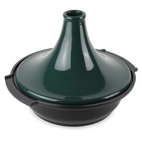 Тажин антипригарный для индукции Peugeot Atlas Green Д33хН23 см, кованый алюминий, крышка керамика,