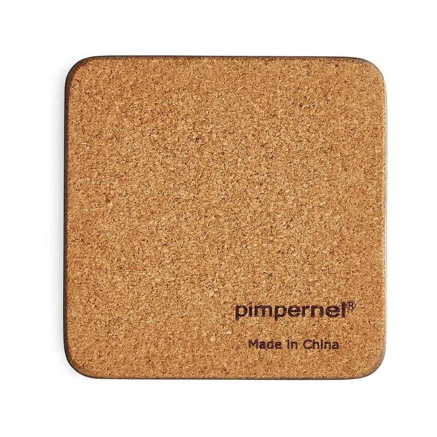 Набор подставок для бокалов Pimpernel Забавная фауна. Дикие цветы 10,5х10,5 см, 4 шт, пробка