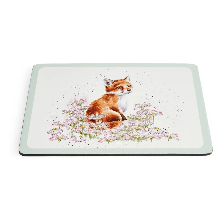 Набор плейсматов Pimpernel Забавная фауна. Дикие цветы Совы 30,5х23х0,58 см, 4 шт, пробка