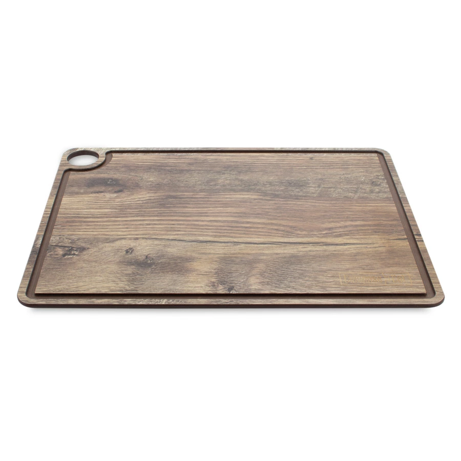 Доска разделочная с желобом ComposeEat ProFashion 32х24 см, композит,  дуб мореный