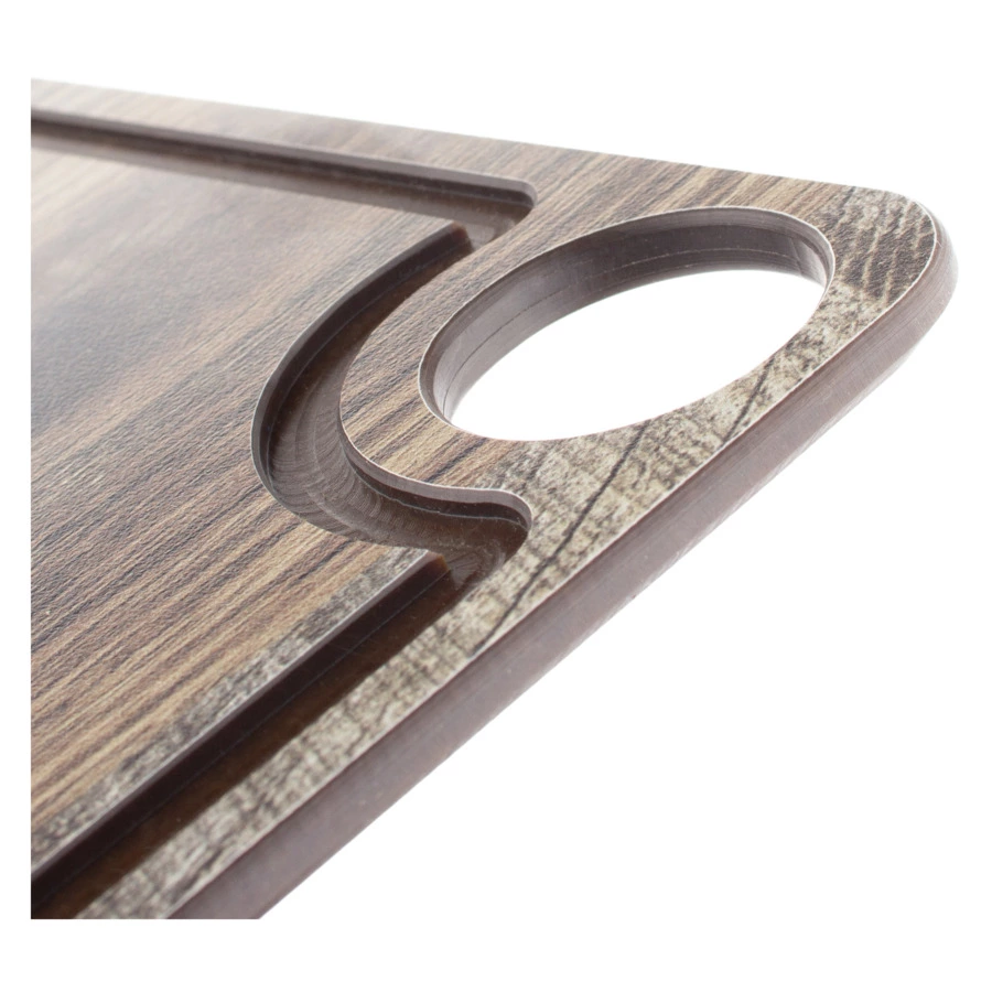 Доска разделочная с желобом ComposeEat ProFashion 32х24 см, композит,  дуб мореный