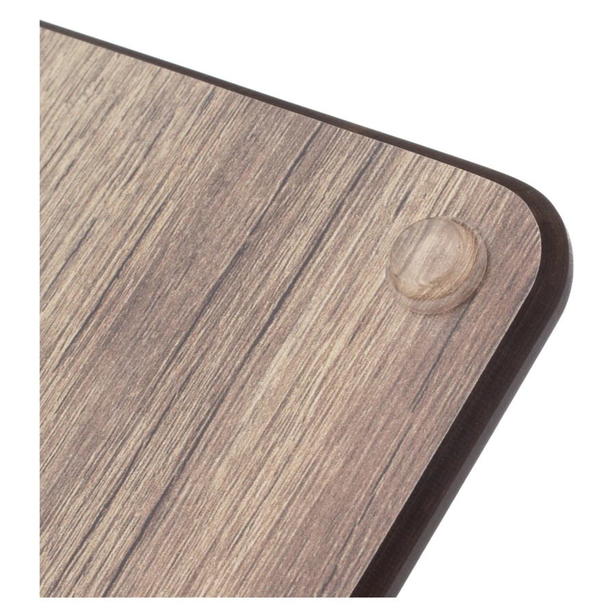 Доска для сервировки и нарезки с желобом ComposeEat Surface 18х18 см, композит, дуб мореный