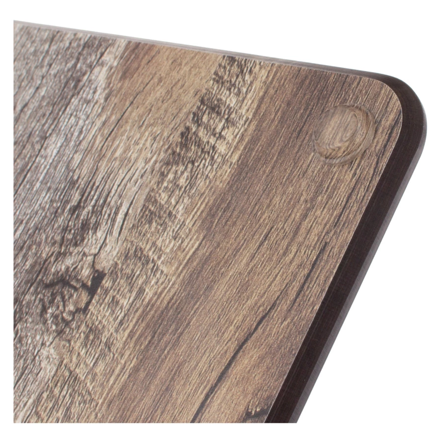 Доска для сервировки и нарезки с желобом ComposeEat Surface 24х24 см, композит, дуб мореный