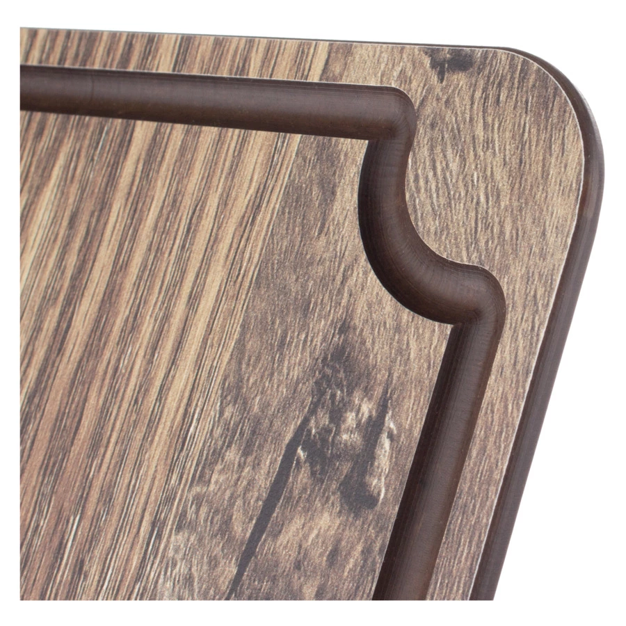 Доска для сервировки и нарезки с желобом ComposeEat Surface 24х18 см, композит, дуб мореный