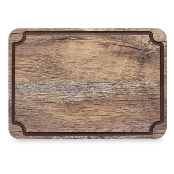 Доска для сервировки и нарезки с желобом ComposeEat Surface 29х20 см, композит, дуб мореный