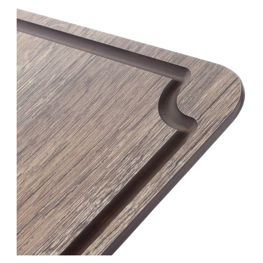 Доска для сервировки и нарезки с желобом ComposeEat Surface 29х20 см, композит, дуб мореный