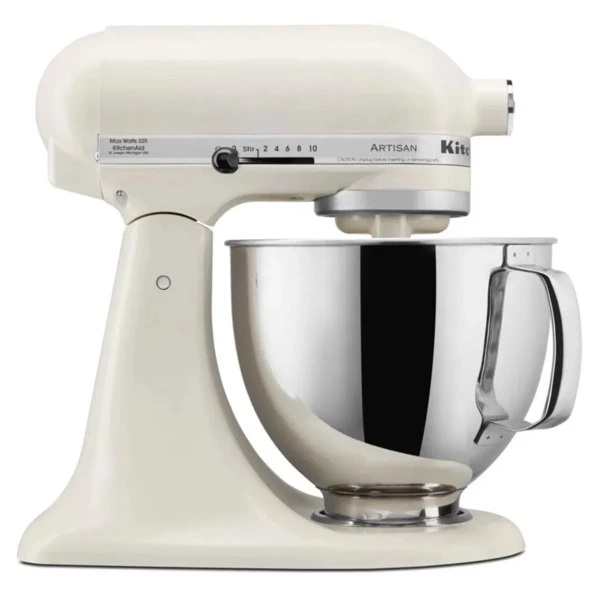 Миксер планетарный KitchenAid Artisan 4.8 л, чаша металл, 5KSM125EPL, фарфоровый белый
