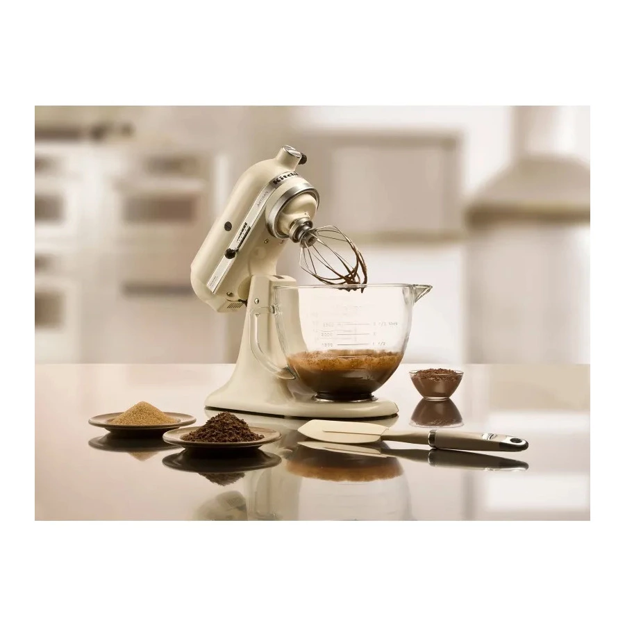 Миксер планетарный KitchenAid Artisan 4.8 л, чаша металл, 5KSM125EPL, фарфоровый белый