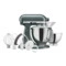 Миксер планетарный KitchenAid Artisan 4.8 л, 4 насадки, экран, 2 чаши, 5KSM175PSEJP, ягода можжевель