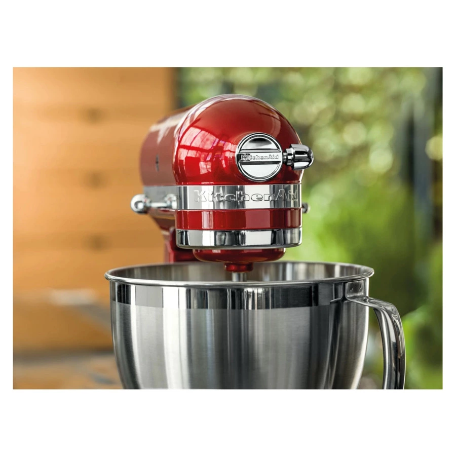 Миксер планетарный KitchenAid Artisan 4.8 л, 3 насадки, экран, чаша 3 л, 5KSM185PSEER, красный
