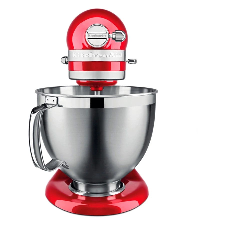 Миксер планетарный KitchenAid Artisan 4.8 л, 3 насадки, экран, чаша 3 л, 5KSM185PSEER, красный