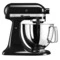 Миксер планетарный KitchenAid Artisan 4.8 л, 3 насадки, экран, чаша 3 л, 5KSM185PSEOB, черный