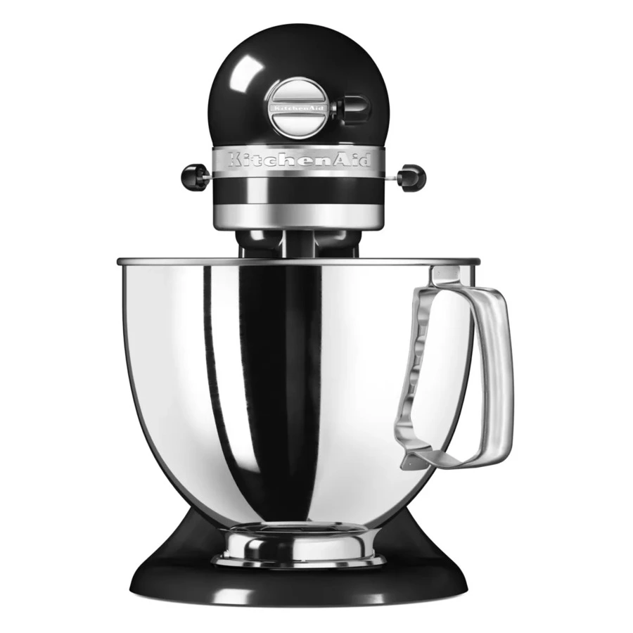 Миксер планетарный KitchenAid Artisan 4.8 л, 3 насадки, экран, чаша 3 л, 5KSM185PSEOB, черный