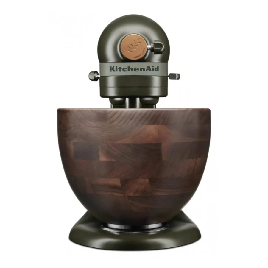 Миксер планетарный KitchenAid Artisan LE Evergreen 4.7 л, чаша из ореха, 5KSM180WSEEG, темно-зеленый