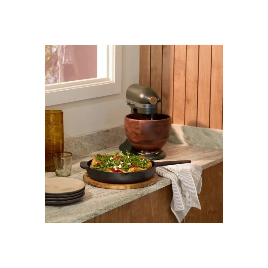 Миксер планетарный KitchenAid Artisan LE Evergreen 4.7 л, чаша из ореха, 5KSM180WSEEG, темно-зеленый