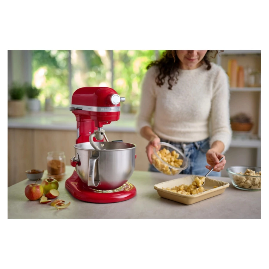 Миксер планетарный KitchenAid Artisan, подъемная чаша 5,6 л, 3 насадки, 5KSM60SPXEER, красный