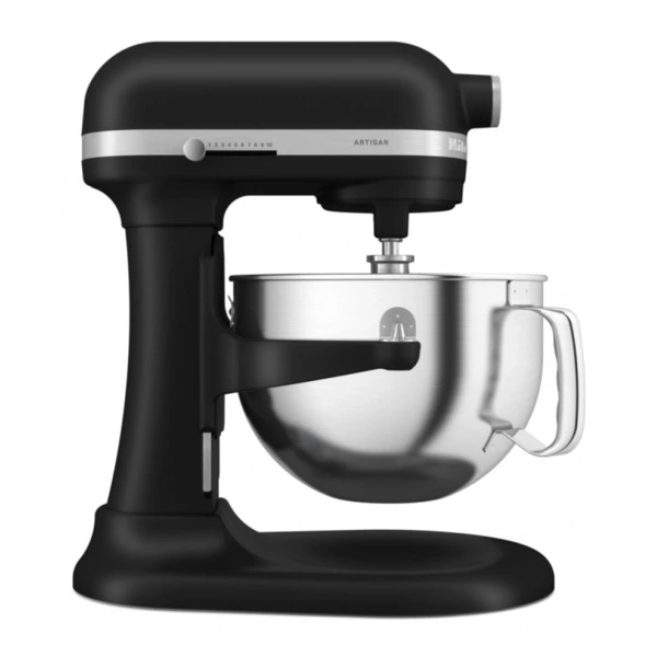 Миксер планетарный KitchenAid Artisan, подъемная чаша 5,6 л, 3 насадки, 5KSM60SPXEBM, матовый черный